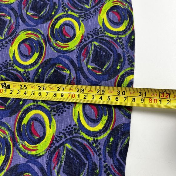 Rei Tank Dress Sz M Indigo Abstract Swirls Knee Length Fit & Flare Stretch - Picture 11 of 13